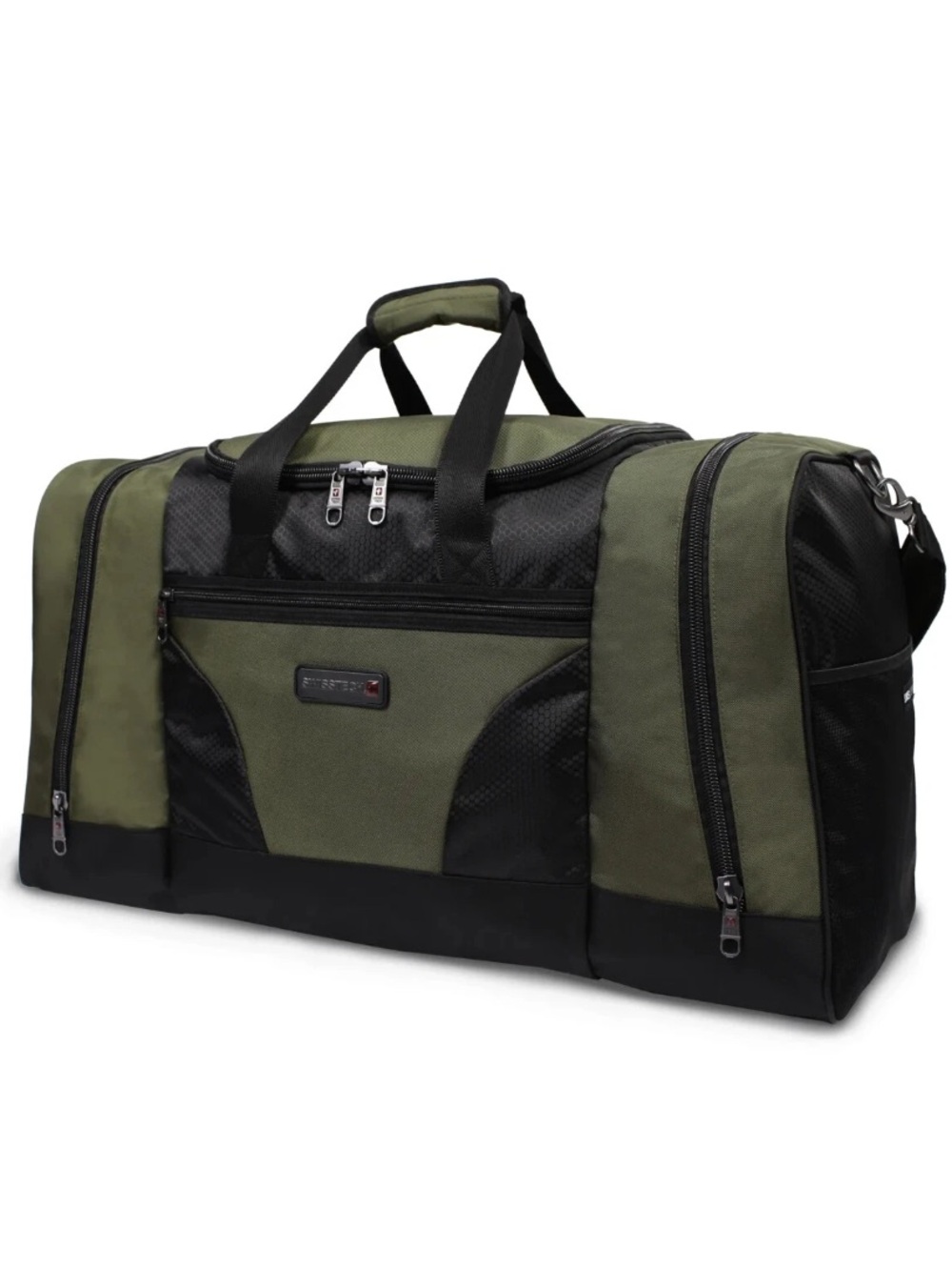 SwissTech Urban Trek 28" Travel Duffel Bag Olive Green Black Extra Large NWT